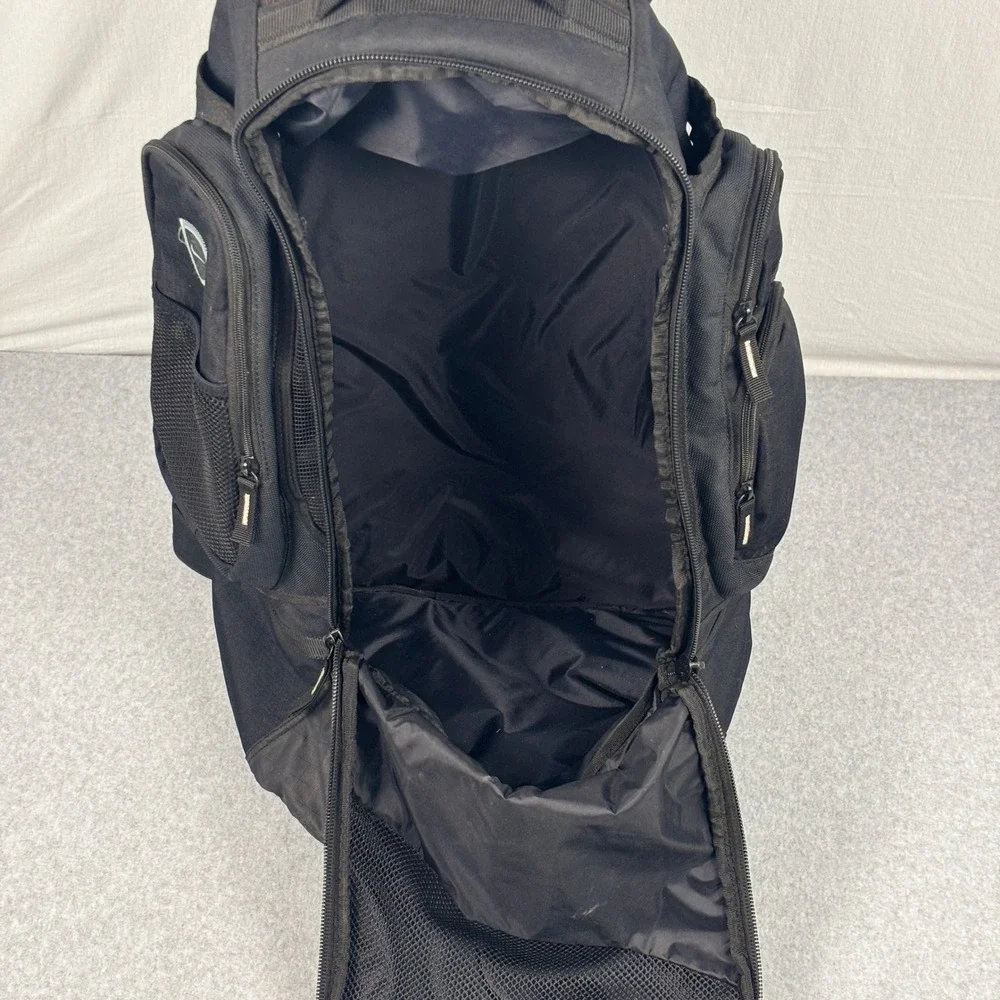 Nike Lacrosse Face-Off Backpack Black Checkered Gear Bag Large